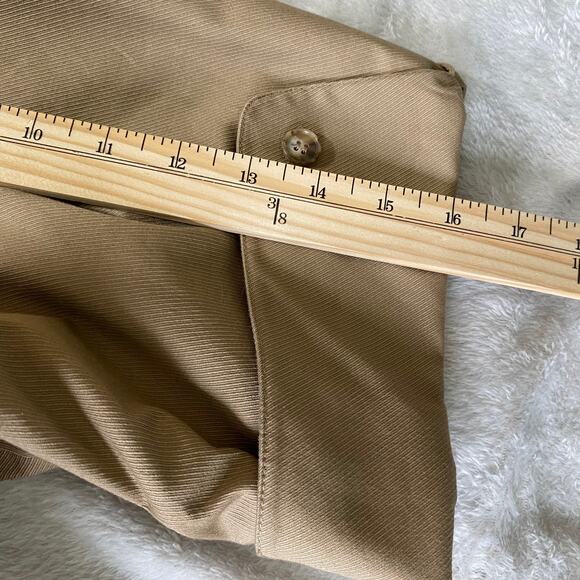 Russel Kemp Catherines Swing Blazer Jacket Women 5X Tan Khaki Embroidered Eyelet - Picture 9 of 11